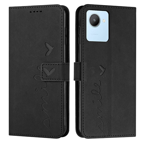 Coque Portefeuille Livre Cuir Etui Clapet Y03X pour Realme Narzo 50i Prime Noir