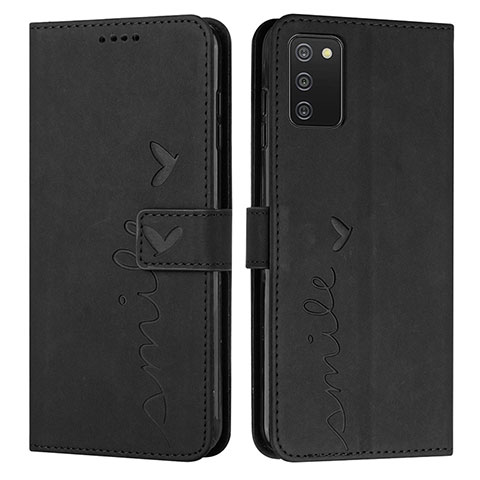 Coque Portefeuille Livre Cuir Etui Clapet Y03X pour Samsung Galaxy A02s Noir