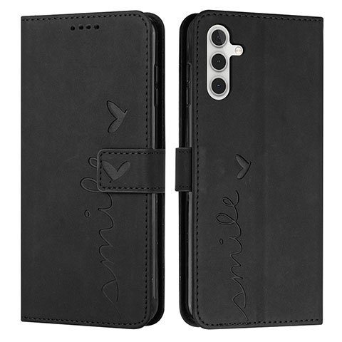 Coque Portefeuille Livre Cuir Etui Clapet Y03X pour Samsung Galaxy A04s Noir