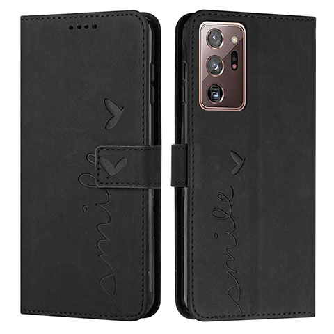 Coque Portefeuille Livre Cuir Etui Clapet Y03X pour Samsung Galaxy Note 20 Ultra 5G Noir