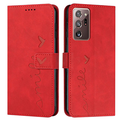 Coque Portefeuille Livre Cuir Etui Clapet Y03X pour Samsung Galaxy Note 20 Ultra 5G Rouge