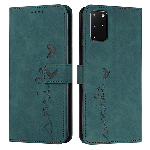 Coque Portefeuille Livre Cuir Etui Clapet Y03X pour Samsung Galaxy S20 Plus 5G Vert