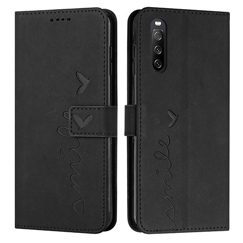 Coque Portefeuille Livre Cuir Etui Clapet Y03X pour Sony Xperia 10 IV SO-52C Noir