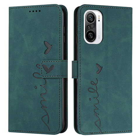 Coque Portefeuille Livre Cuir Etui Clapet Y03X pour Xiaomi Mi 11i 5G Vert