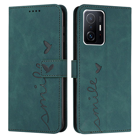 Coque Portefeuille Livre Cuir Etui Clapet Y03X pour Xiaomi Mi 11T 5G Vert