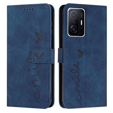 Coque Portefeuille Livre Cuir Etui Clapet Y03X pour Xiaomi Mi 11T Pro 5G Bleu