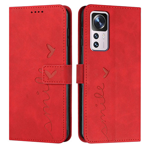 Coque Portefeuille Livre Cuir Etui Clapet Y03X pour Xiaomi Mi 12T Pro 5G Rouge