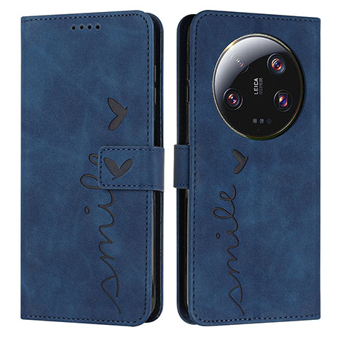 Coque Portefeuille Livre Cuir Etui Clapet Y03X pour Xiaomi Mi 13 Ultra 5G Bleu