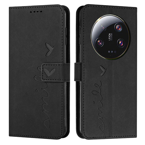 Coque Portefeuille Livre Cuir Etui Clapet Y03X pour Xiaomi Mi 13 Ultra 5G Noir