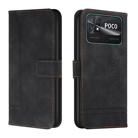 Coque Portefeuille Livre Cuir Etui Clapet Y03X pour Xiaomi Poco C40 Noir