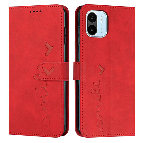 Coque Portefeuille Livre Cuir Etui Clapet Y03X pour Xiaomi Poco C51 Rouge