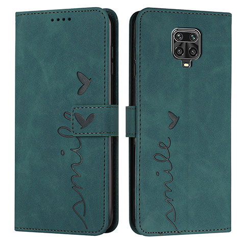 Coque Portefeuille Livre Cuir Etui Clapet Y03X pour Xiaomi Poco M2 Pro Vert