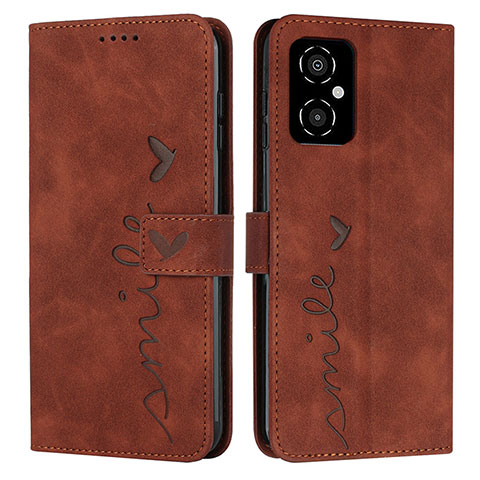 Coque Portefeuille Livre Cuir Etui Clapet Y03X pour Xiaomi Poco M4 5G Marron