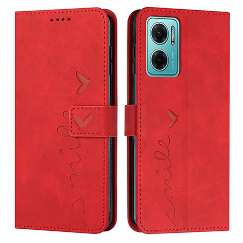 Coque Portefeuille Livre Cuir Etui Clapet Y03X pour Xiaomi Redmi 10 5G Rouge