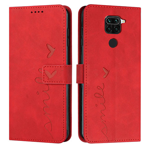 Coque Portefeuille Livre Cuir Etui Clapet Y03X pour Xiaomi Redmi 10X 4G Rouge