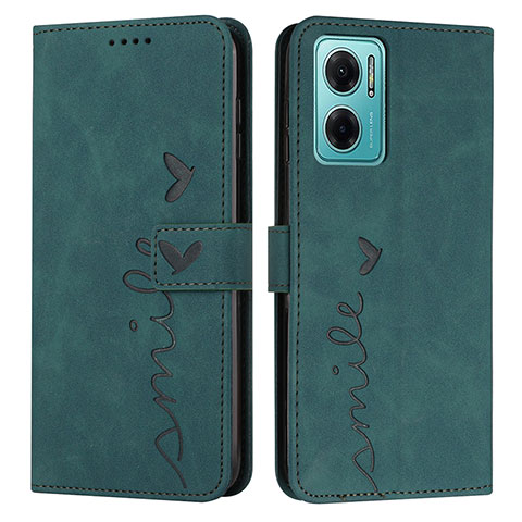 Coque Portefeuille Livre Cuir Etui Clapet Y03X pour Xiaomi Redmi 11 Prime 5G Vert