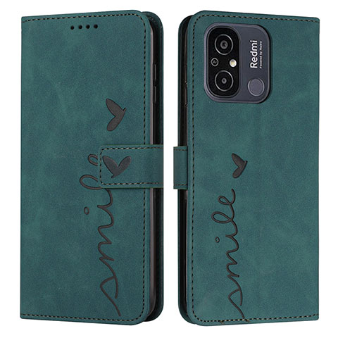 Coque Portefeuille Livre Cuir Etui Clapet Y03X pour Xiaomi Redmi 11A 4G Vert