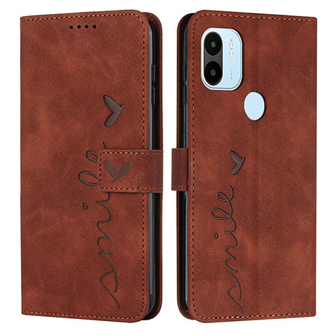 Coque Portefeuille Livre Cuir Etui Clapet Y03X pour Xiaomi Redmi A1 Plus Marron