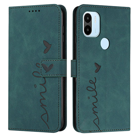 Coque Portefeuille Livre Cuir Etui Clapet Y03X pour Xiaomi Redmi A1 Plus Vert