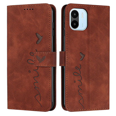 Coque Portefeuille Livre Cuir Etui Clapet Y03X pour Xiaomi Redmi A2 Marron