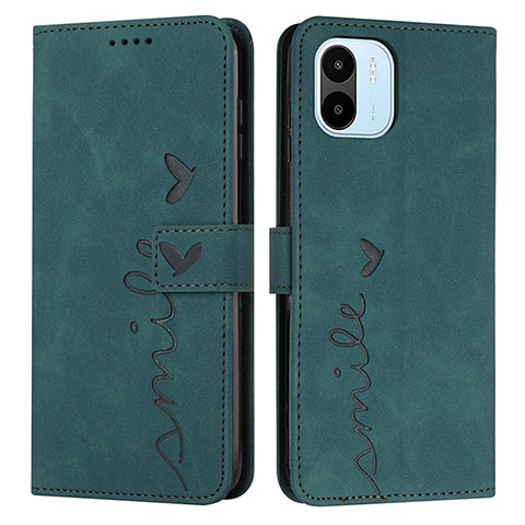 Coque Portefeuille Livre Cuir Etui Clapet Y03X pour Xiaomi Redmi A2 Plus Vert