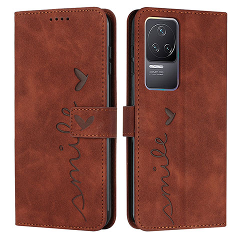 Coque Portefeuille Livre Cuir Etui Clapet Y03X pour Xiaomi Redmi K50 5G Marron