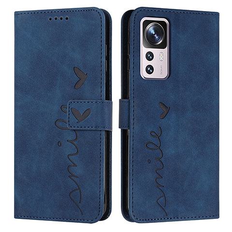 Coque Portefeuille Livre Cuir Etui Clapet Y03X pour Xiaomi Redmi K50 Ultra 5G Bleu