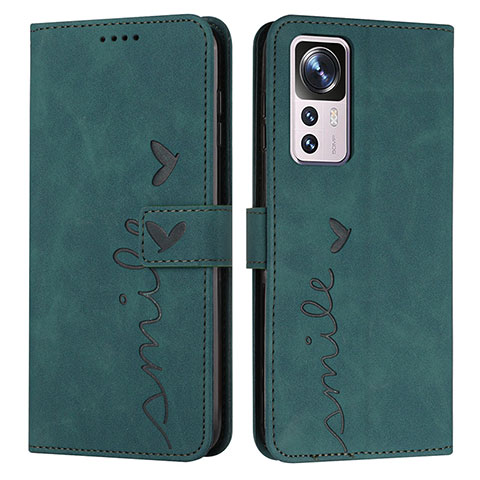 Coque Portefeuille Livre Cuir Etui Clapet Y03X pour Xiaomi Redmi K50 Ultra 5G Vert