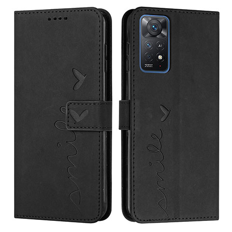 Coque Portefeuille Livre Cuir Etui Clapet Y03X pour Xiaomi Redmi Note 11 Pro 4G Noir