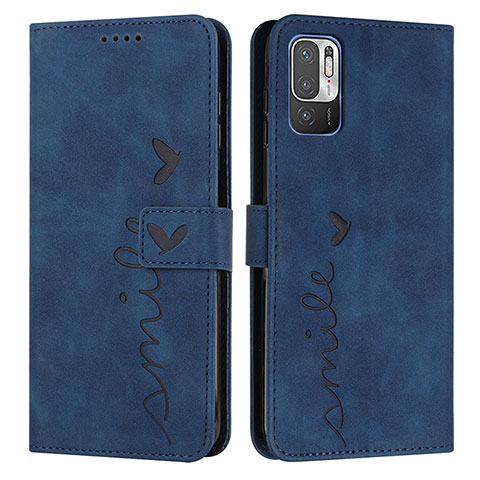 Coque Portefeuille Livre Cuir Etui Clapet Y03X pour Xiaomi Redmi Note 11 SE 5G Bleu