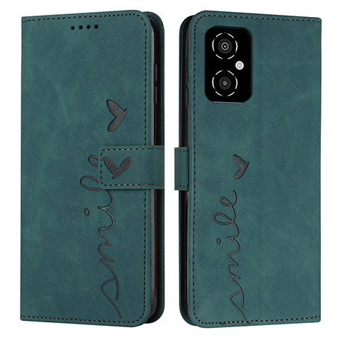 Coque Portefeuille Livre Cuir Etui Clapet Y03X pour Xiaomi Redmi Note 11R 5G Vert