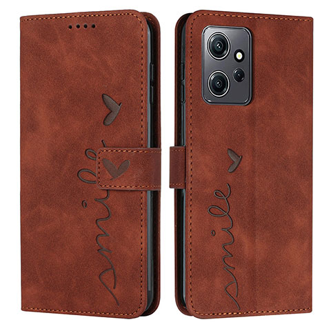 Coque Portefeuille Livre Cuir Etui Clapet Y03X pour Xiaomi Redmi Note 12 4G Marron