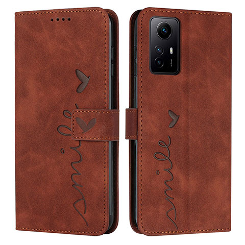 Coque Portefeuille Livre Cuir Etui Clapet Y03X pour Xiaomi Redmi Note 12S Marron