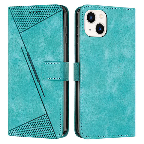 Coque Portefeuille Livre Cuir Etui Clapet Y04X pour Apple iPhone 13 Vert