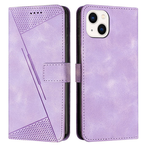 Coque Portefeuille Livre Cuir Etui Clapet Y04X pour Apple iPhone 13 Violet