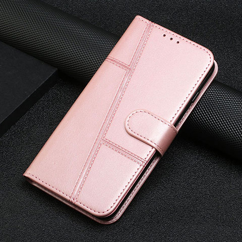 Coque Portefeuille Livre Cuir Etui Clapet Y04X pour Google Pixel 7 Pro 5G Or Rose