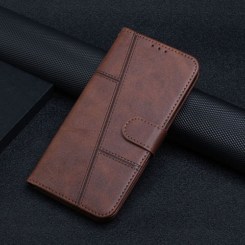 Coque Portefeuille Livre Cuir Etui Clapet Y04X pour Motorola Moto E22S Marron