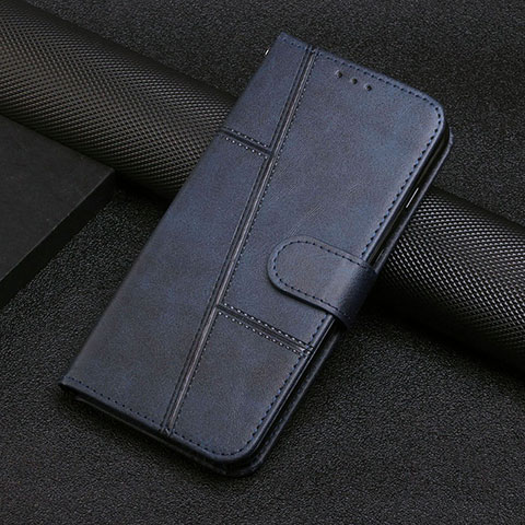 Coque Portefeuille Livre Cuir Etui Clapet Y04X pour Motorola Moto G72 Bleu