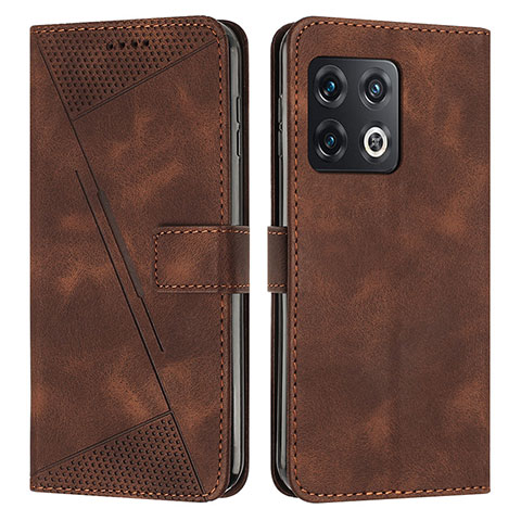 Coque Portefeuille Livre Cuir Etui Clapet Y04X pour OnePlus 10 Pro 5G Marron