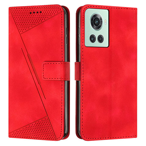 Coque Portefeuille Livre Cuir Etui Clapet Y04X pour OnePlus 10R 5G Rouge