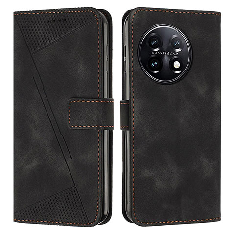 Coque Portefeuille Livre Cuir Etui Clapet Y04X pour OnePlus 11 5G Noir