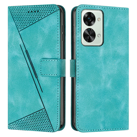 Coque Portefeuille Livre Cuir Etui Clapet Y04X pour OnePlus Nord 2T 5G Vert