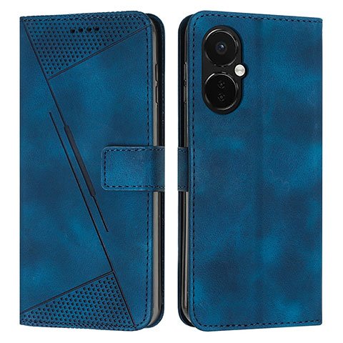 Coque Portefeuille Livre Cuir Etui Clapet Y04X pour OnePlus Nord CE 3 Lite 5G Bleu