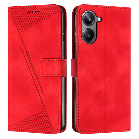 Coque Portefeuille Livre Cuir Etui Clapet Y04X pour Realme 10 Pro 5G Rouge