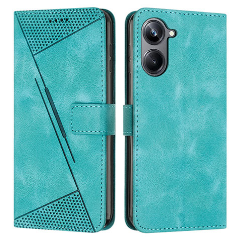 Coque Portefeuille Livre Cuir Etui Clapet Y04X pour Realme 10 Pro 5G Vert