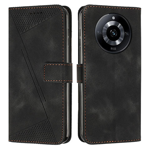 Coque Portefeuille Livre Cuir Etui Clapet Y04X pour Realme 11 Pro 5G Noir