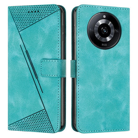 Coque Portefeuille Livre Cuir Etui Clapet Y04X pour Realme 11 Pro+ Plus 5G Vert