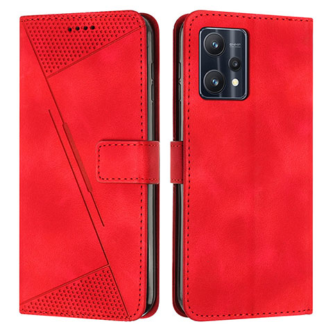 Coque Portefeuille Livre Cuir Etui Clapet Y04X pour Realme 9 5G Rouge