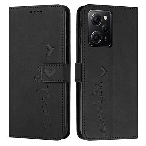 Coque Portefeuille Livre Cuir Etui Clapet Y04X pour Xiaomi Redmi Note 12 Pro Speed 5G Noir