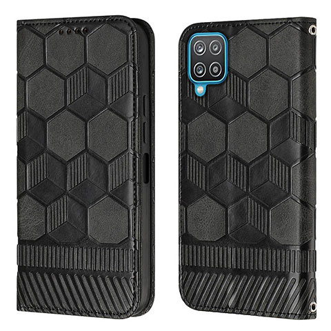 Coque Portefeuille Livre Cuir Etui Clapet Y05B pour Samsung Galaxy A12 Noir